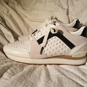 MK White & Blk Tennis Shoes